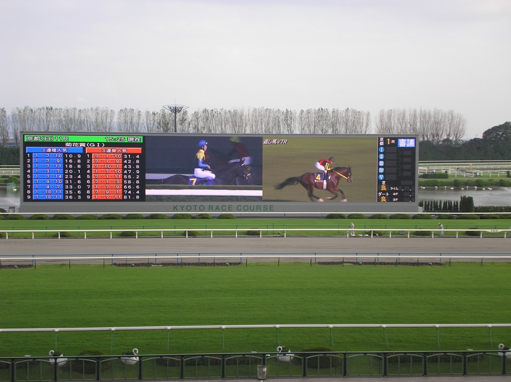京都競馬場大型映像装置更新工事|北陸建工グループ